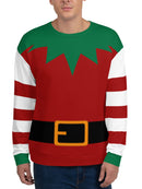 Christmas Elf All-Over Sweatshirt -Smartprintsink Designs