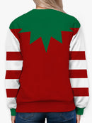 Christmas Elf All-Over Sweatshirt -Smartprintsink Designs