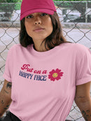 Put On A Happy Face! T-shirt -SmartPrintsInk Designs