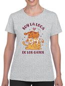 Crazy Cat Lady. T-shirt -SmartPrintsInk Designs