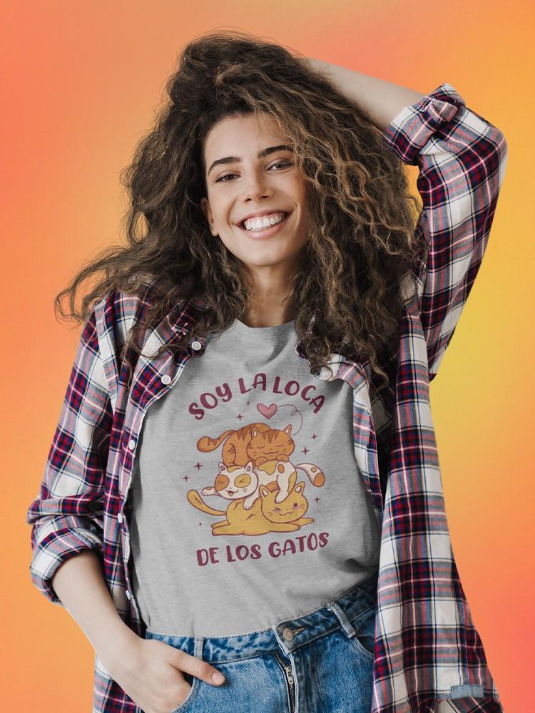 Crazy Cat Lady. T-shirt -SmartPrintsInk Designs