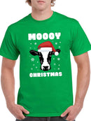 Moooy Christmas T-shirt -SmartPrintsInk Designs