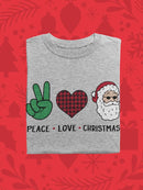 Peace Love And Christmas T-shirt -SmartPrintsInk Designs