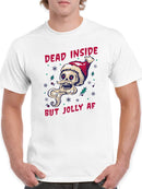 Dead Inside But Jolly Af T-shirt -SmartPrintsInk Designs