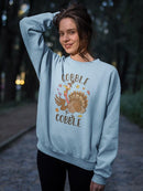 Gobble Gobble Turkey Sweatshirt -SmartPrintsInk Designs
