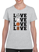 Sports Love T-shirt -SmartPrintsInk Designs