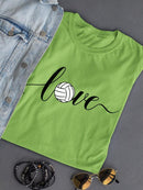 Love Volleyball T-shirt -SmartPrintsInk Designs