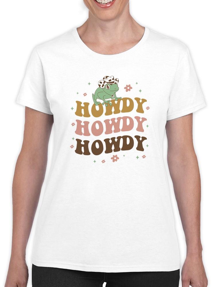 Howdy Frog T-shirt -SmartPrintsInk Designs
