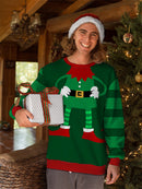 Elf Costume Full Print Sweatshirt -SmartPrintsInk Designs