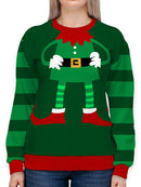 Elf Costume Full Print Sweatshirt -SmartPrintsInk Designs