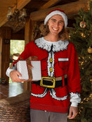 Santa's Costume Full Print Sweatshirt -SmartPrintsInk Designs