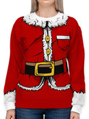 Santa's Costume Full Print Sweatshirt -SmartPrintsInk Designs