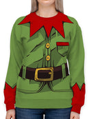 Elf Helper Costume Full Print Sweatshirt -SmartPrintsInk Designs