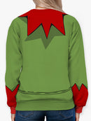 Elf Helper Costume Full Print Sweatshirt -SmartPrintsInk Designs