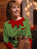 Elf Helper Costume Full Print Sweatshirt -SmartPrintsInk Designs