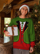 Elegant Costume Full Print Sweatshirt -SmartPrintsInk Designs