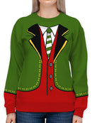 Elegant Costume Full Print Sweatshirt -SmartPrintsInk Designs
