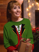 Elegant Costume Full Print Sweatshirt -SmartPrintsInk Designs