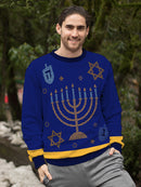 Menorah Full Print Sweatshirt -SmartPrintsInk Designs
