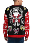 Biker Christmas Full Print Sweatshirt -SmartPrintsInk Designs