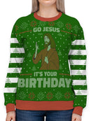 It's Your Birthday Jesus Full Print Sweatshirt -SmartPrintsInk Designs