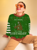 It's Your Birthday Jesus Full Print Sweatshirt -SmartPrintsInk Designs