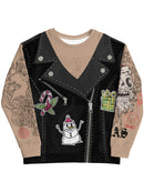 Christmas Biker Full Print Sweatshirt -SmartPrintsInk Designs