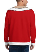Muscular Santa Full Print Sweatshirt -SmartPrintsInk Designs
