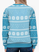 Cat In A Big Pocket Full Print Sweatshirt -SmartPrintsInk Designs