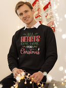 All Hearts Come Home Christmas Sweatshirt -SmartPrintsInk Designs