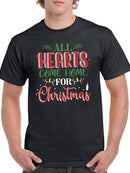 All Hearts Come Home Christmas T-shirt -SmartPrintsInk Designs