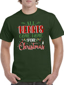 All Hearts Come Home Christmas T-shirt -SmartPrintsInk Designs