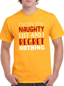 I'm On The Naughty List T-shirt -SmartPrintsInk Designs