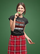 I'm On The Naughty List T-shirt -SmartPrintsInk Designs