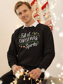 Full Of Christmas Spirits Sweatshirt -SmartPrintsInk Designs