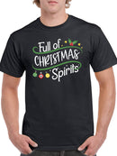 Full Of Christmas Spirits T-shirt -SmartPrintsInk Designs