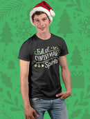 Full Of Christmas Spirits T-shirt -SmartPrintsInk Designs