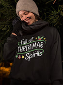 Full Of Christmas Spirits Sweatshirt -SmartPrintsInk Designs