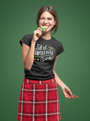 Full Of Christmas Spirits T-shirt -SmartPrintsInk Designs