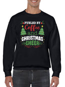 Coffee And Christmas Cheer Sweatshirt -SmartPrintsInk Designs