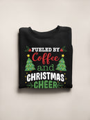 Coffee And Christmas Cheer Sweatshirt -SmartPrintsInk Designs