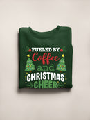 Coffee And Christmas Cheer Sweatshirt -SmartPrintsInk Designs