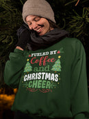 Coffee And Christmas Cheer Sweatshirt -SmartPrintsInk Designs