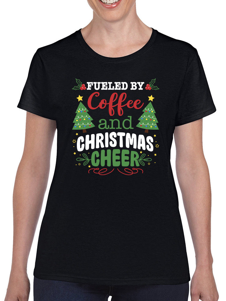 Coffee And Christmas Cheer T-shirt -SmartPrintsInk Designs