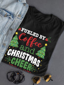 Coffee And Christmas Cheer T-shirt -SmartPrintsInk Designs
