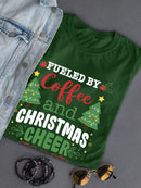Coffee And Christmas Cheer T-shirt -SmartPrintsInk Designs
