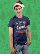 Santa Checks The Naughty List T-shirt -SmartPrintsInk Designs