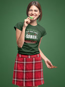 Santa Checks The Naughty List T-shirt -SmartPrintsInk Designs