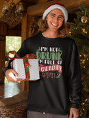 I Am Full Of Holiday Spirit! Sweatshirt -SmartPrintsInk Designs