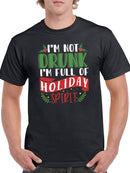 I Am Full Of Holiday Spirit! T-shirt -SmartPrintsInk Designs